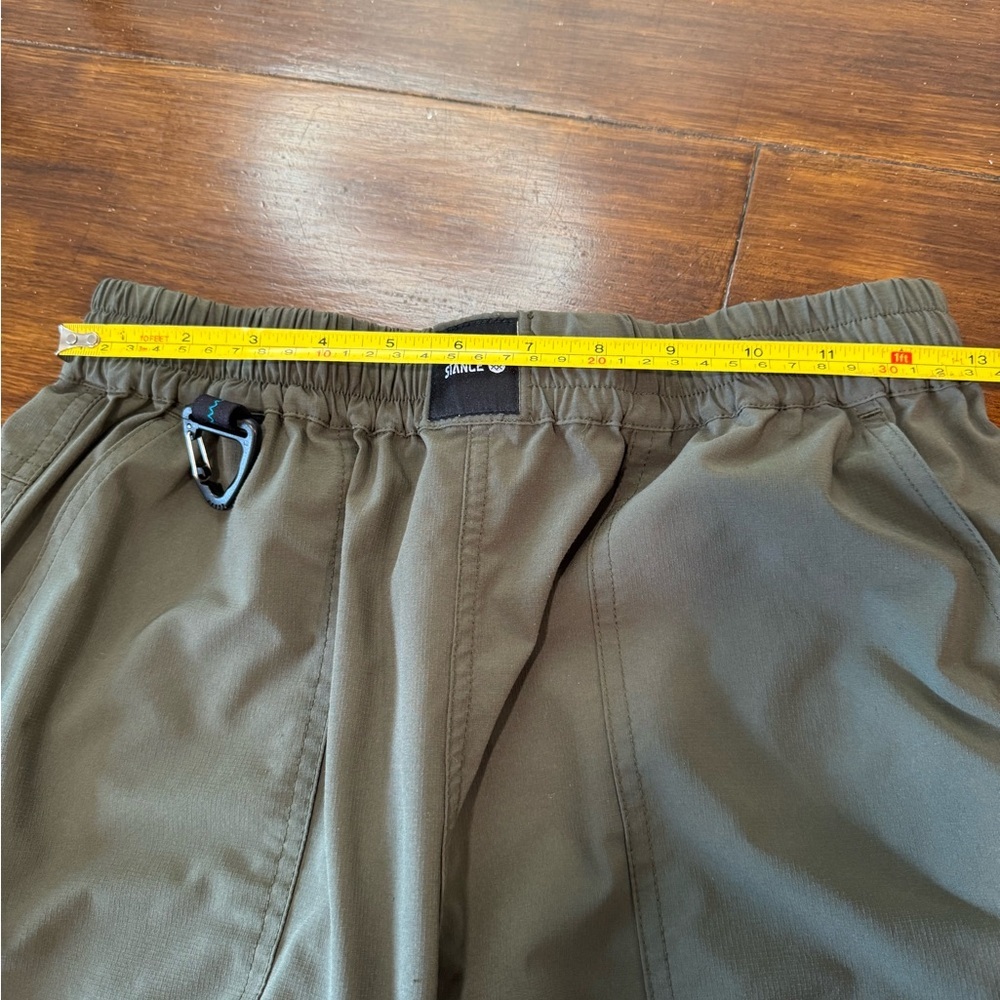 Stance Women’s Cargo Utility Pants Army Green Size S Gorpcore Minimalist Baggy - Picture 12 of 12
